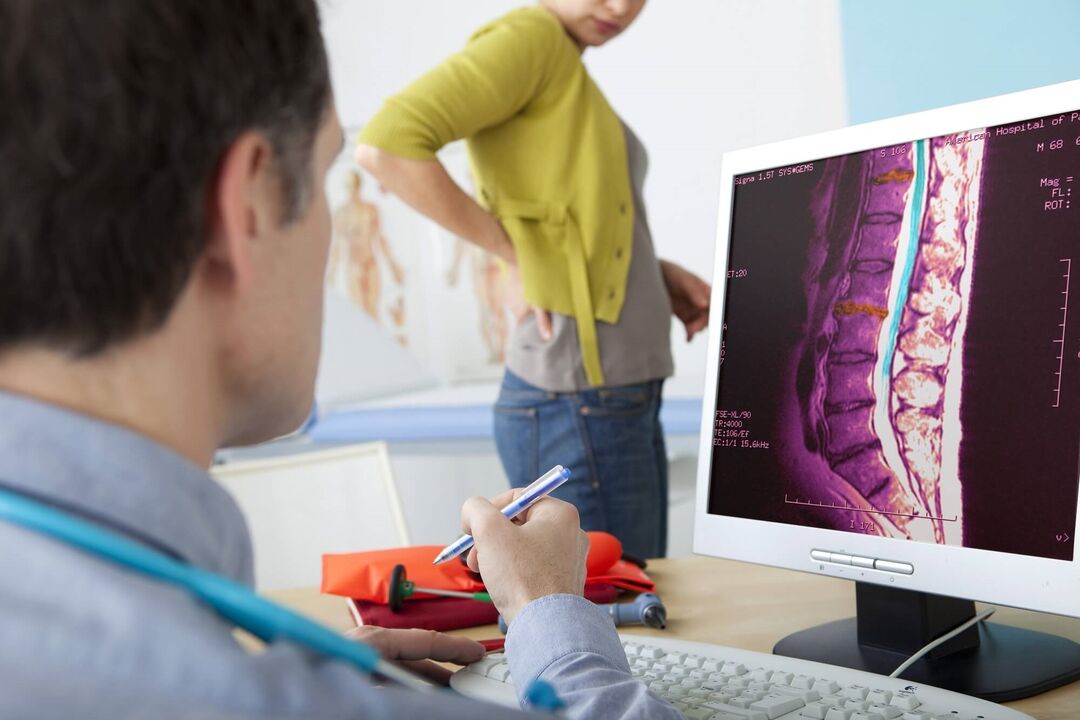 Diagnosis of lumbar osteochondrosis