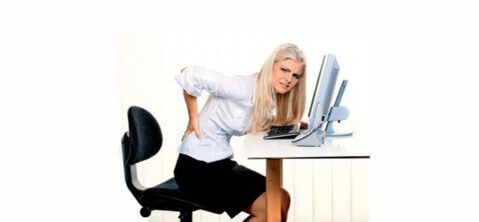 Osteochondrosis made of static seating