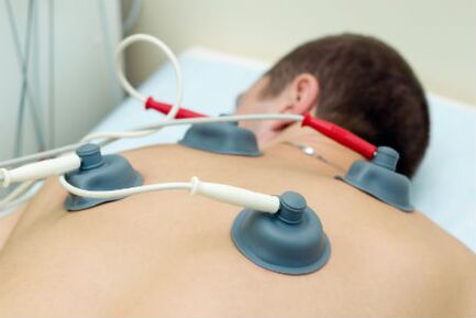 Electrotherapy with cervical osteochondrosis