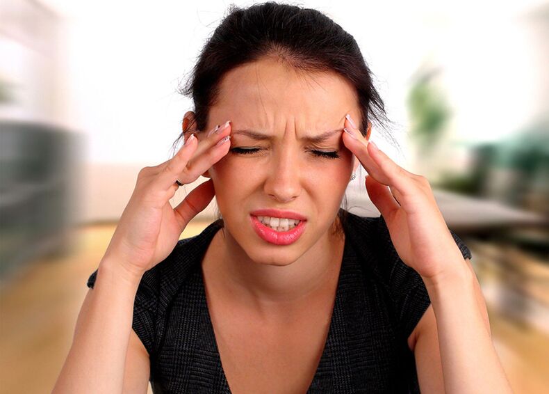 Dizziness with cervical osteochondrosis