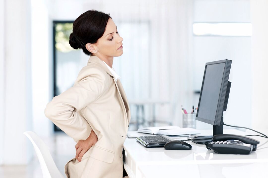 Sedentary work as a cause for the development of neck osteochondrosis