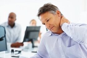 Neck pain due to osteochondrosis